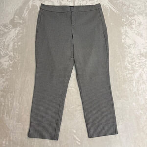 NYDJ Pants Womens 14 Geometric Ankle Lift‎ Tuck Comfort Career Preppy Academia